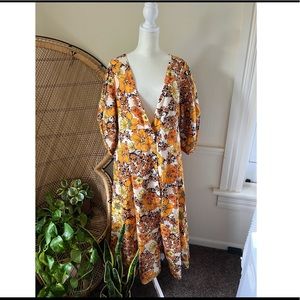 free people 70’s print midi 🌼